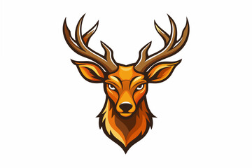 deer head logo vector illustration