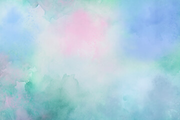 Abstract pastel colors watercolor background. Watercolor background. Abstract watercolor cloud texture. Oil painting background.
