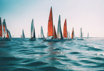 'regatta yacht race sea sport boat sailboat water nautical blue competition wind ship sail summer...