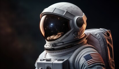 Fototapeta premium astronaut in space, spaceship in space, spaceship and astronaut, astronaut on the moon, astronaut in space