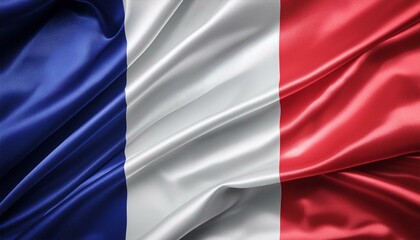 Obraz premium Dynamic Allegiance: Abstract French Flag Composition