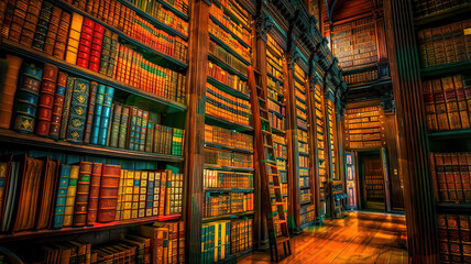 Obraz premium Magnificent Book of Kells Library in Dublin, Ireland