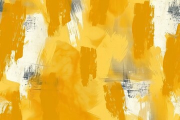 Abstract Yellow and White Brush Stroke Background