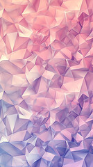 Seamless background of soft geometric shapes with gradient pink and purple hues