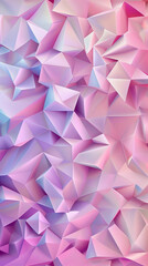 Seamless background of soft geometric shapes with gradient pink and purple hues