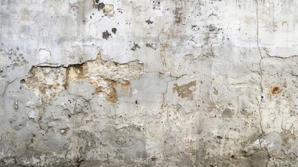 Fototapeta premium A wall with a lot of cracks and holes