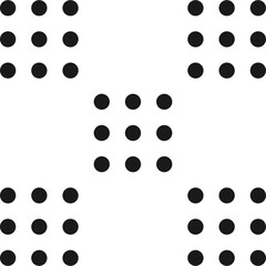 Geometric Doted Dot Shape