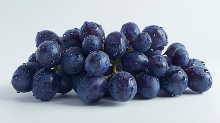 Black Grapes Images | white background
