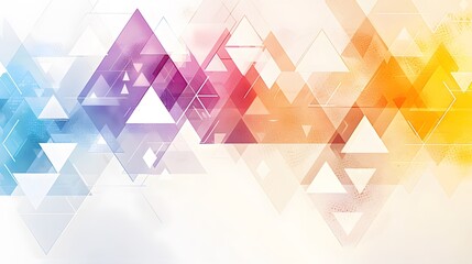 Triangle pattern composition, abstract background with copy space