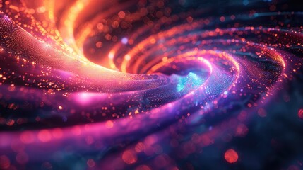 Gazing into the mesmerizing vortex of AI-generated art, where vibrant hues swirl and dance, igniting the imagination with infinite possibilities.