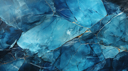 Fototapeta premium Painted Elegant Blue Colors With Marbled Stone or Rock Wall Texture Background