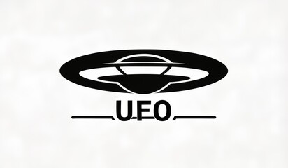 illustration logo design UFO or Icon UFO