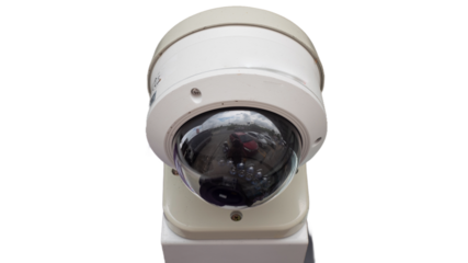 closed-circuit camera on transparent png file