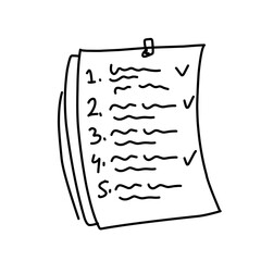 memo paper sheet illustration