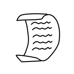 memo paper sheet illustration