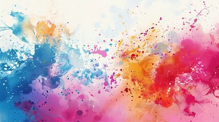 Obraz premium Colorful Chaos: Ink Splash Abstraction