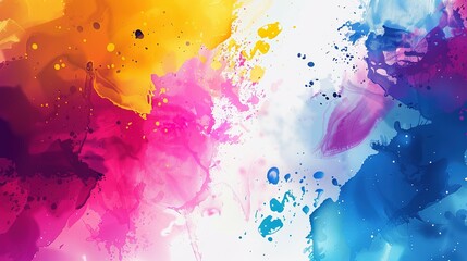 Fototapeta premium Chromatic Ink Explosion: Abstract Vibrations