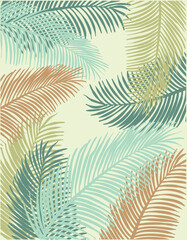 Hand drawn abstract floral background 