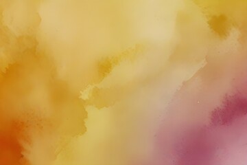 Yellow watercolor background for your design, watercolor background concept, vector. Generative AI 