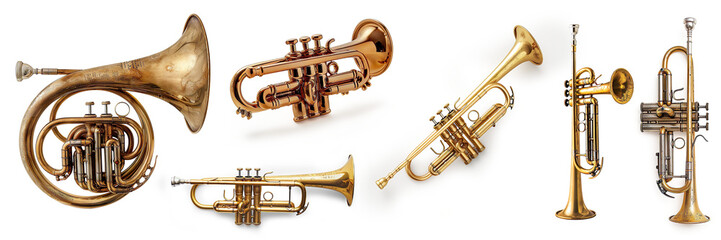 Trumpet Toy isolated on a transparent background 
