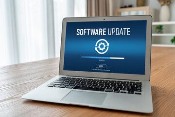 Software update on computer for modish version of device software upgrade