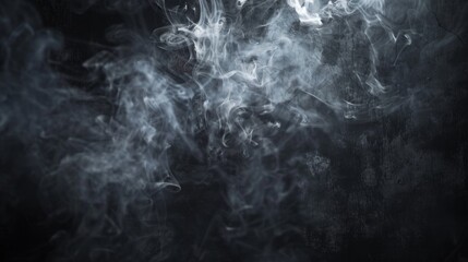 Ink and Shadows: A Striking Monochrome Photograph of Smoke, Embracing the Drama of Dark Tones and Billowing Whispers