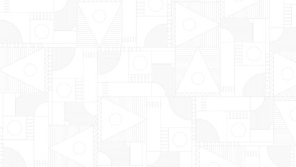 Obraz premium FRSVN pattern design minimalis white abstrac