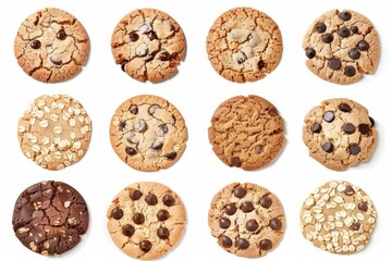 Flavorful Medley: A Variety of Cookies, Bursting with Different Tastes and Toppings.