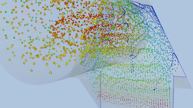 Industrial special duct airflow simulation - CFD simulation Computational fluid dynamics