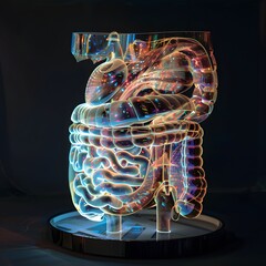 Holographic human digestive system