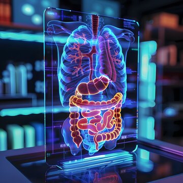 Holographic human digestive system