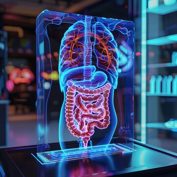 Holographic human digestive system
