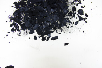 coal isolated on white background