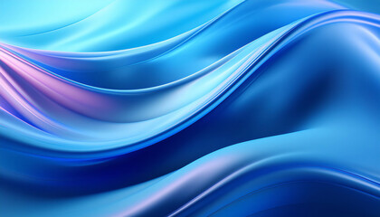 Obraz premium Vibrant blue and pink waves for abstract designs or dynamic backgrounds.