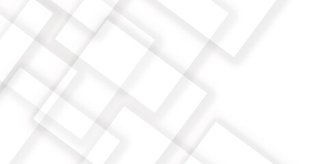 151Abstract white background design with layers of textured white transparent material in triangle and squares shapes. White color technology concept geometric line vector white light grey background.