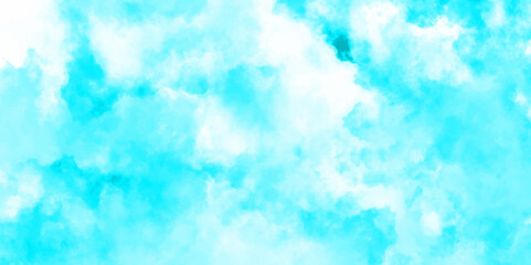 Abstract nature background of romantic summer blue sky with fluffy clouds. Beautiful puffy clouds in bright blue sky in day blue skies with white clouds background. Summer blue sky. 