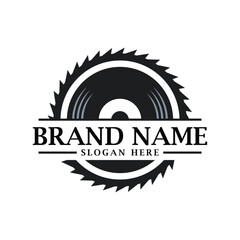 Music and Carpentry Logo Concept