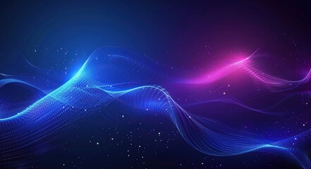 wavy concept background in purple blue color.
