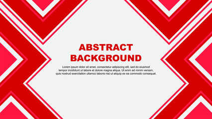 Abstract Background Design Template. Abstract Banner Wallpaper Vector Illustration. Red Vector