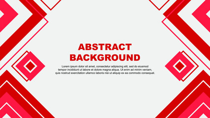 Abstract Background Design Template. Abstract Banner Wallpaper Vector Illustration. Red Background
