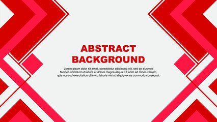 Abstract Background Design Template. Abstract Banner Wallpaper Vector Illustration. Red Banner