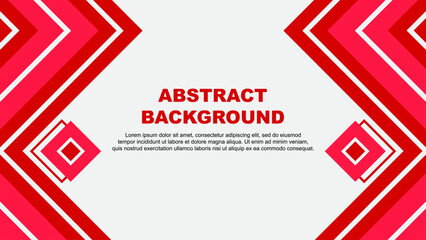 Abstract Background Design Template. Abstract Banner Wallpaper Vector Illustration. Red Design