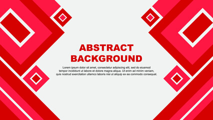 Abstract Background Design Template. Abstract Banner Wallpaper Vector Illustration. Red Cartoon