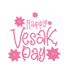 Happy Vesak Day  vector illustration