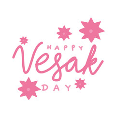 Happy Vesak Day  vector illustration