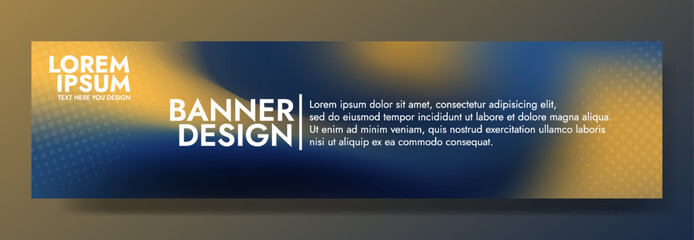 Gradient blurred banner in shades of blue yellow. Ideal for web banners, social media posts, or any design project that requires a calming backdrop