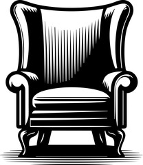 Wingback chair furniture icon 13