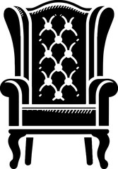Wingback chair furniture icon 4