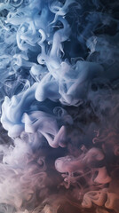 Seamless filled with smokey textures in a gradient swirls