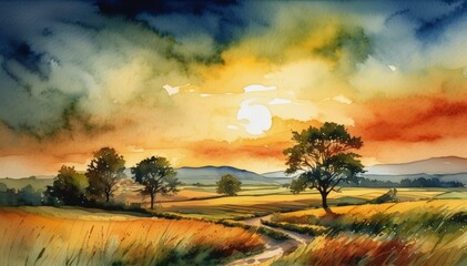 Watercolor Scenery